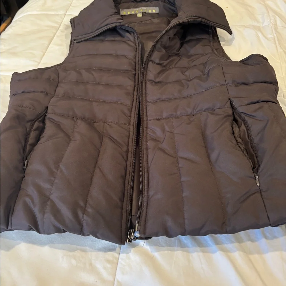 Kenneth Cole Reaction Dark Brown Puffer Vest